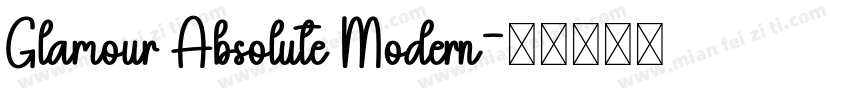 Glamour Absolute Modern字体转换